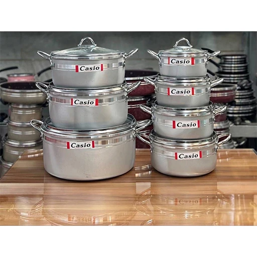 خرید سرویس ۱۴ پارچه کاسیو | Casio 14-Piece Cookware Set