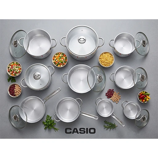 خرید سرویس ۱۴ پارچه کاسیو | Casio 14-Piece Cookware Set