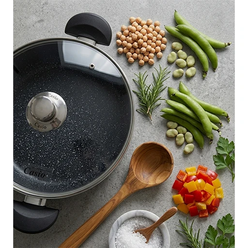 خرید سرویس ۷ پارچه اقتصادی دسته لاکی | 7-Piece Lacquer Handle Cookware Set