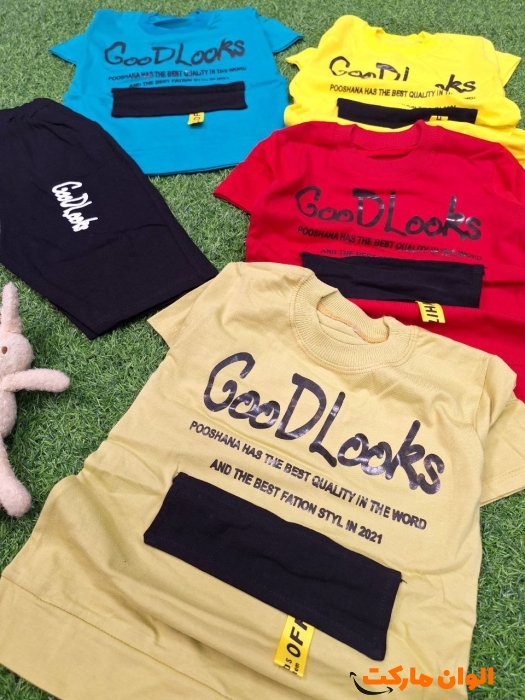 Buy children's clothing, good look blouse and shorts set, new model