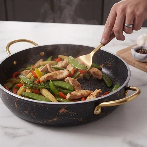 خرید سه تابه ۲۸ ماربل اسبیکو | Espico 3-Piece Marble Fry Pan Set