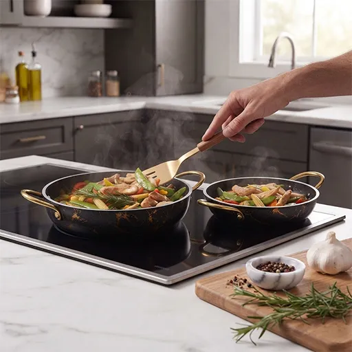 خرید سه تابه ۲۸ ماربل اسبیکو | Espico 3-Piece Marble Fry Pan Set