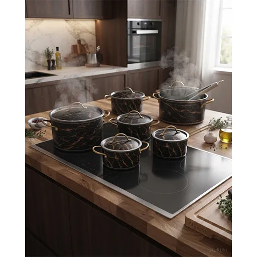 خرید سرویس قابلمه 16 پارچه برند ماربل اسبیکو تک و عمده کد L1800