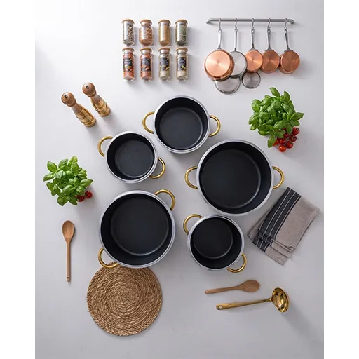 خرید سرویس ۷ پارچه ۳۲ ماربل | 7-Piece Marble Cookware Set Size 32