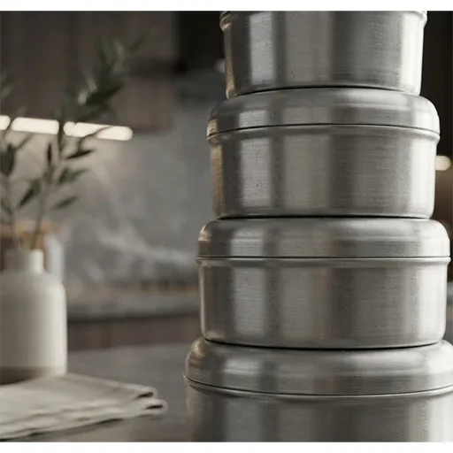 خرید تاس کبابی ۵ عددی روحی | 5-Piece Rouhi Food Storage Set