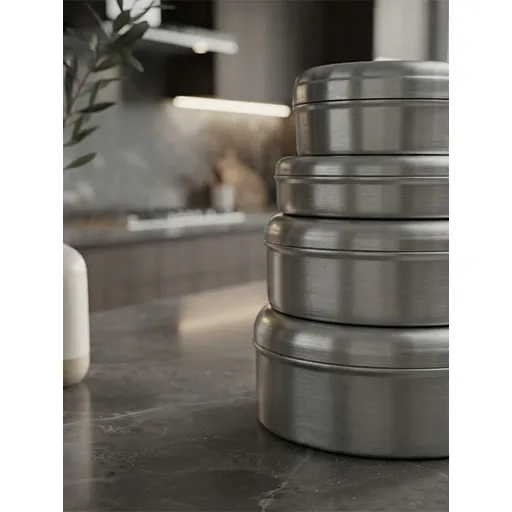 خرید تاس کبابی ۵ عددی روحی | 5-Piece Rouhi Food Storage Set