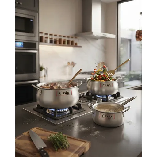 خرید سرویس ۷ پارچه کاسیو | Casio 7-Piece Cookware Set