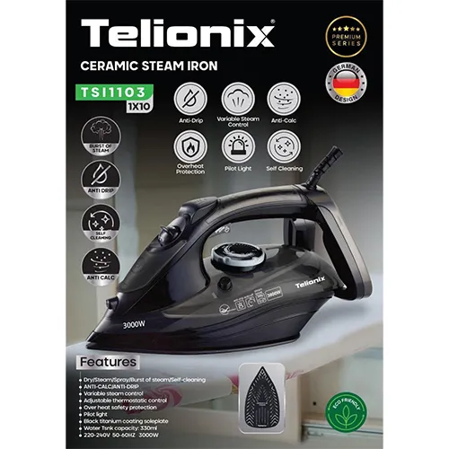 خرید اتو بخار Telionix مدل ۱۱۰۳ تک و عمده کد L1817
