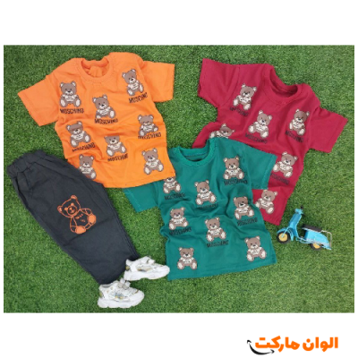  خریدست بلوز شلوارک تدی بچگانه مدل جدید C149