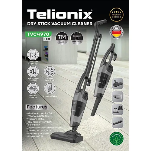 خرید جاروعصایی برقی عصایی Telionix مدل TVC4970 تک و عمده کد L1824