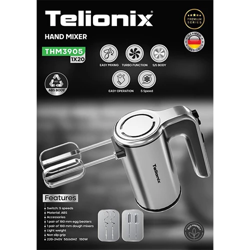 خرید همزن برقی Telionix مدل THM3905 تک و عمده کد L1845