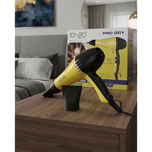 خرید سشوار ENZO ایتالیا مدل EN_8860G تک و عمده کد L1847