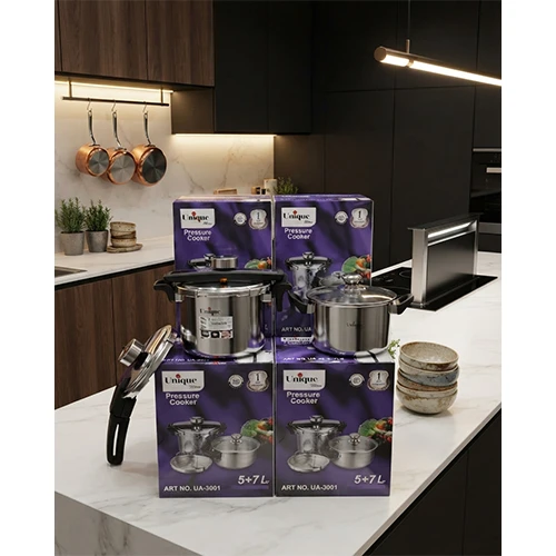 خرید زودپز یونیک دوقلو ۵/۷ | Unique 5+7L Double Pressure Cooker