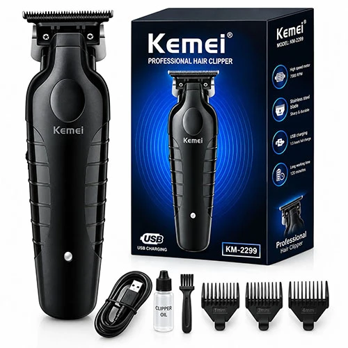 خرید ماشین اصلاح و خط‌زن برند KEMEI مدل KM-2299 تک و عمده کد L1825