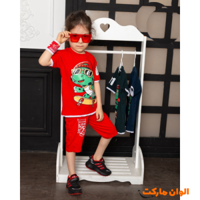 خرید ست بلوز شلوارک بچگانه اسپرت مدل جدید تک و عمده A210