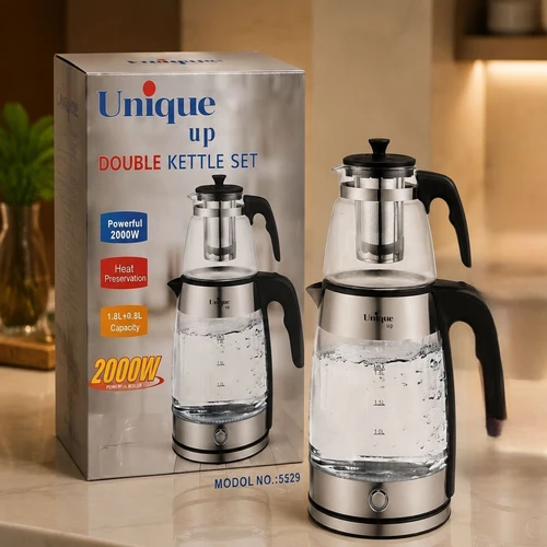 چای‌ساز روهمی یونیک مدل 5529 بدنه پیرکس کد US742
