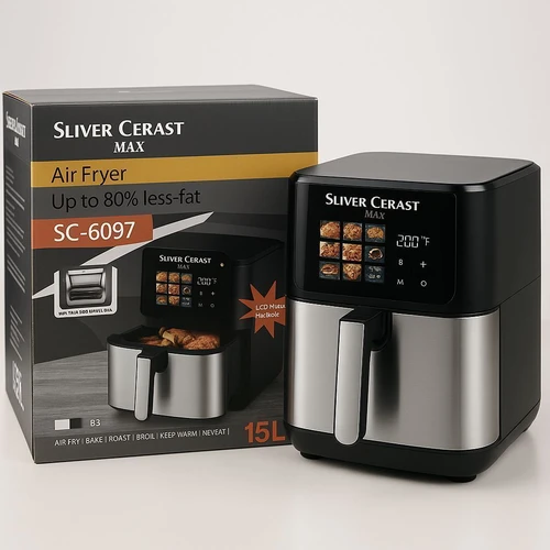 سرخ کن سیلور کرست مکس مدل SC-6097 با مخزن بزرگ و کنترل دیجیتال US942
