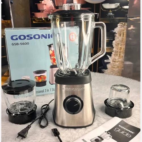 مخلوط کن سه کاره گوسونیک مدل GSB-5600 توان 600 وات ظرفیت 1.5 لیتری ZX-7429