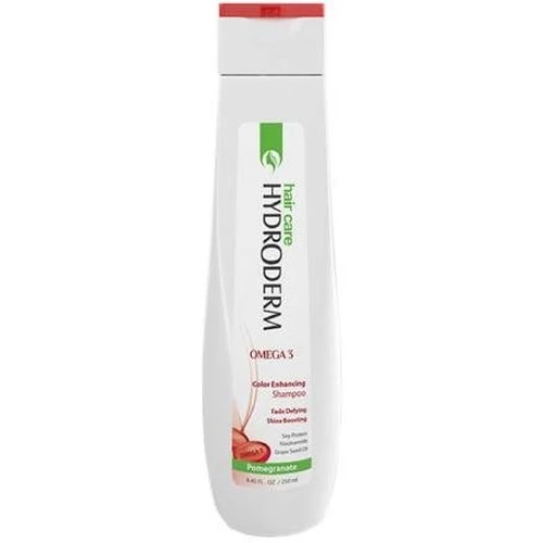 شامپو تثبیت کننده رنگ مو هیدرودرم حجم ۲۵۰ میلی لیتر با رایحه انار کد HD250P