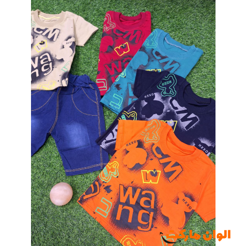 Buy a new model children's blouse and shorts set, single and wholesale A201