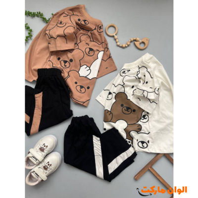 خرید تیشرت شلوارک بچگانه مدل جدید تک و عمده   A167