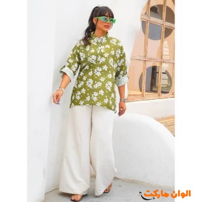 شومیز جلو بسته زنانه A115 تک و عمده