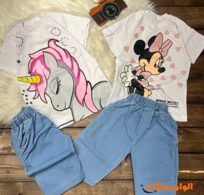 خرید عمده ست دخترانه پنبه C063