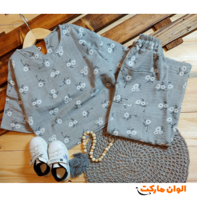 خرید عمده ست کراپ و شلوار دخترانه C051