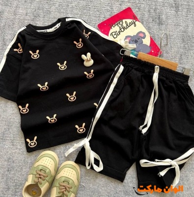 خرید عمده ست تیشرت شلوارک خرگوش C032