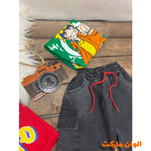 Wholesale-set-of-t-shirts-and-pants-for-children-with-rap-design
