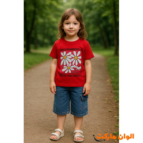 Girls' T-shirt and pants set-001