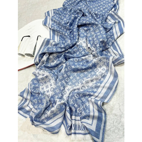 Women's scarf with fringes and lenses - 00