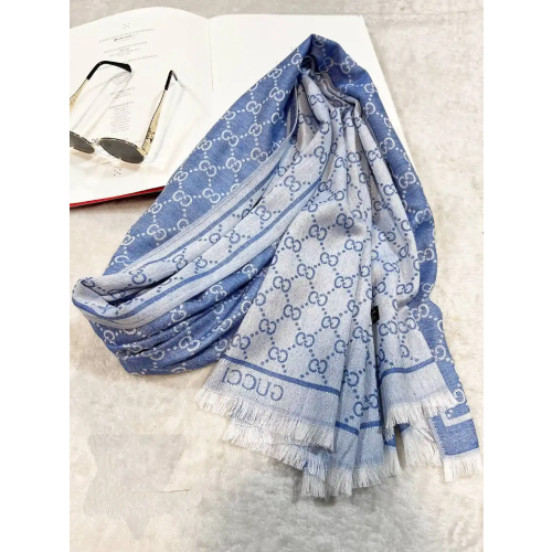 Women's scarf with fringes and lenses - 00