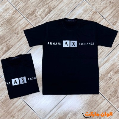 خرید تیشرت مردانه طرحدار آرمانی کد A063 تک و عمده