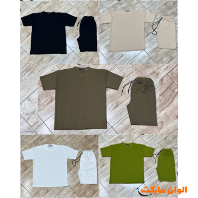 خرید ست تیشرت و شلوارک مردانه مدل جدید تک و عمده A252