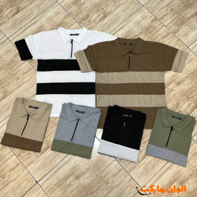 تيشيرت رجالي لون واحد أسودA262