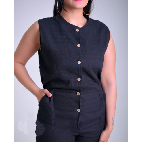 Buy-wholesale-set-coat-pants-summer-thin-cool-lenin-linen-women's-girls-