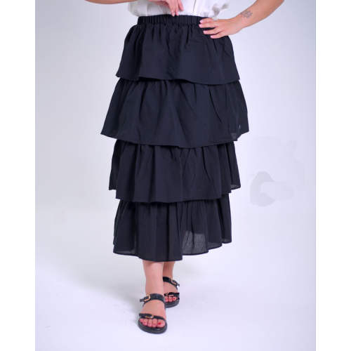 Women's Linen Blouse and Skirt Set Model Sarah