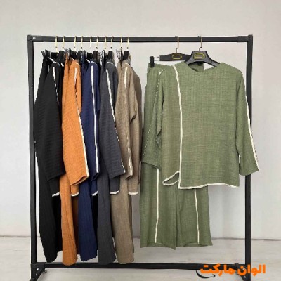 خرید ست شومیز و شلوار زنانه مدل جدید تک و عمده  C271