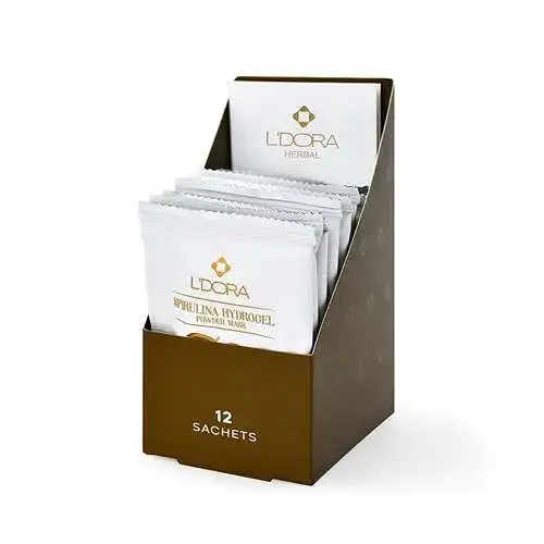 Spirulina Hydrogel Powder Mask with Casein and Flaxseed - Ledora Herbal