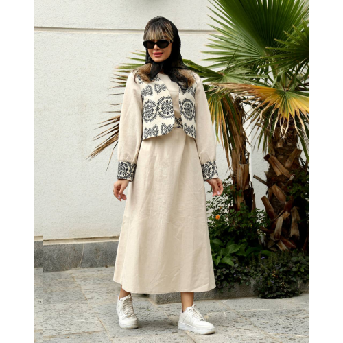 Women's coat-and-sarafan-model-black-sare-376