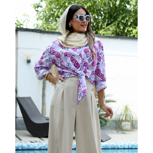 Summer Collection, Coat, Kaftan, Rose, Linen, Combination, with Indian Embroidery Needlework, 390