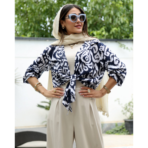 Summer Collection, Coat, Kaftan, Rose, Linen, Combination, with Indian Embroidery Needlework, 390