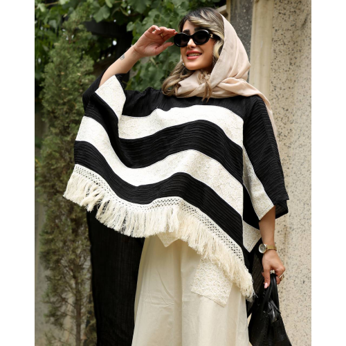 Women's coat, beach-style, summer-style, linen-patterned, free-size, suitable for sizes 38 to 48.