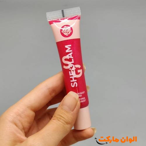 خرید برق لب شاین دار  مدل تیوپی شیگلم کد C366