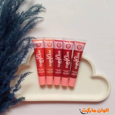 خرید برق لب شاین دار  مدل تیوپی شیگلم کد C366