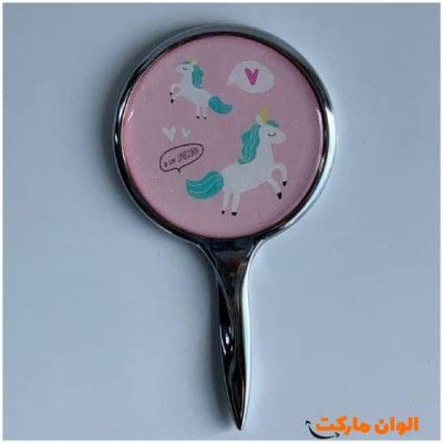 خرید آینه مدل   فانتزی دسته دار  عروسکی کد C369