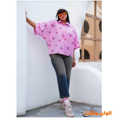 شومیزپری آستین باکسی  زنانه D036 تک و عمده