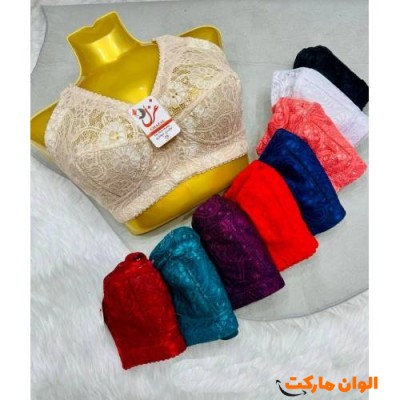 سوتین دانتل زیرنخی زنانه تک و عمده F132