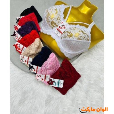 سوتین دانتل دالبری زنانه مدل جدید تک و عمده F133